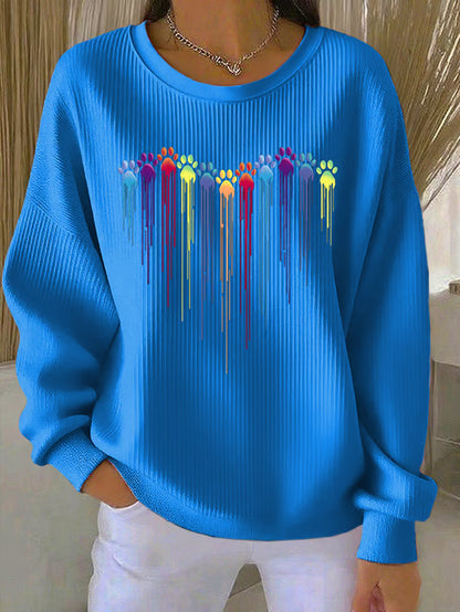 Colorful Paw Sweatshirt