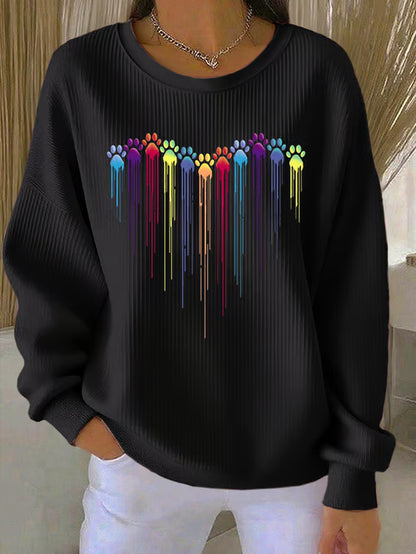 Colorful Paw Sweatshirt
