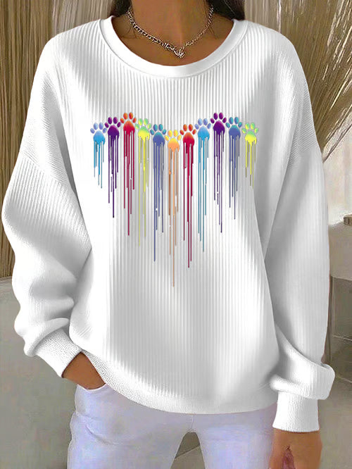 Colorful Paw Sweatshirt