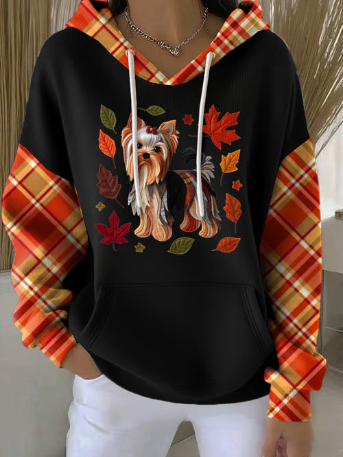 Cute Dog Print Hoodie