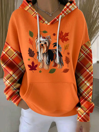 Cute Dog Print Hoodie