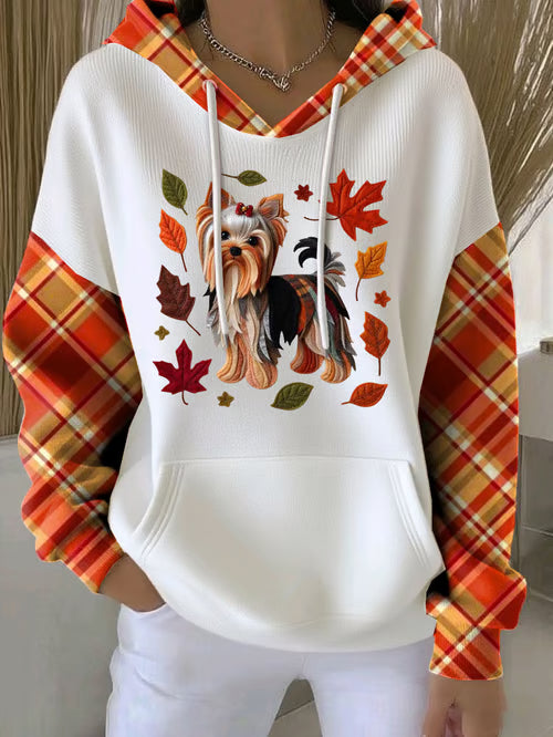 Cute Dog Print Hoodie