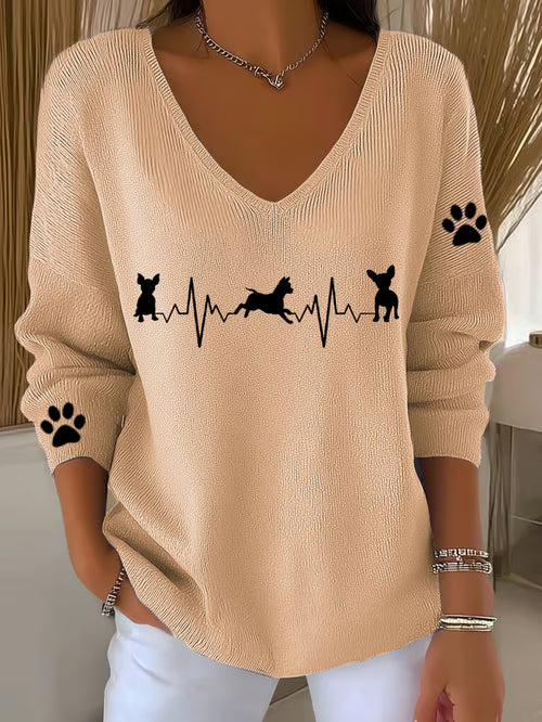 Casual Chihuahua Knit Top