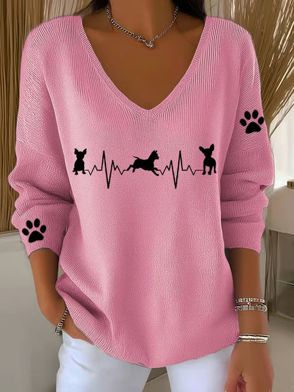 Casual Chihuahua Knit Top