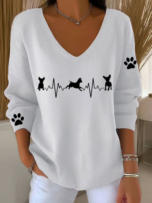 Casual Chihuahua Knit Top