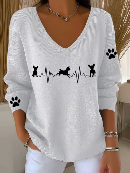 Casual Chihuahua Knit Top