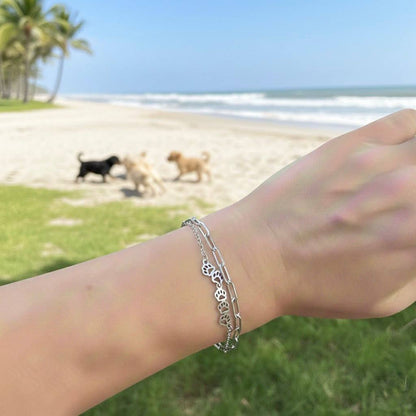 Cat Free Linked Paws Bracelet