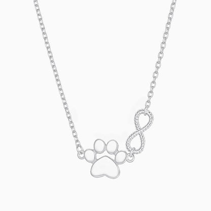 Infinity Paw Necklace
