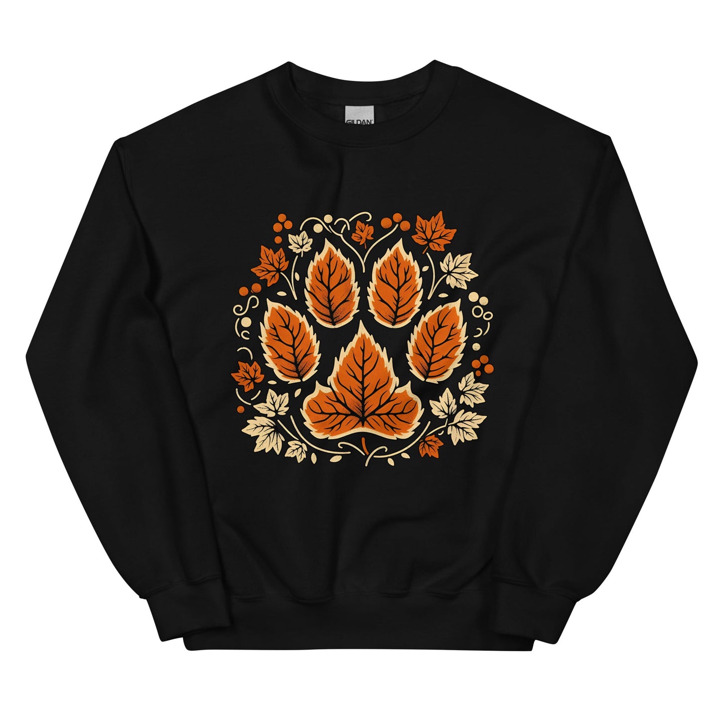 Fall Paw Print Thanksgiving Vibes Sweatshirt