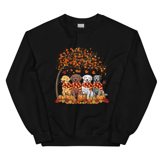 Fall Season Vibes for Golden Retriever Dog Lovers Sweatshirt