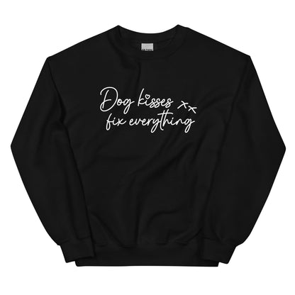 Dog Kisses Fix Everything Unisex Sweatshirt