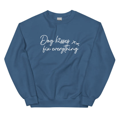 Dog Kisses Fix Everything Unisex Sweatshirt