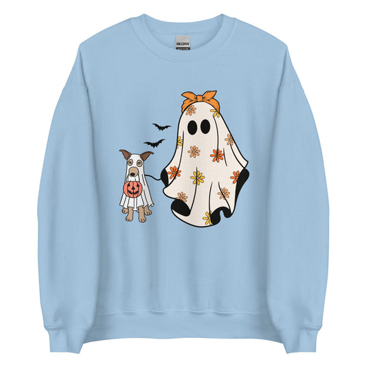 Halloween Trick or Treat Dog Lovers Unisex Sweatshirt