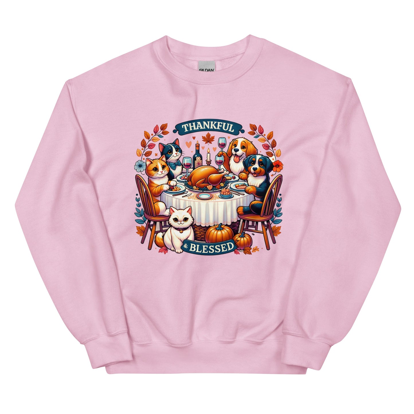 Thankful & Blessed for Pets Sweatshirt for Dog Lovers