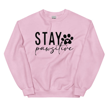 Stay Pawsitive Sweatshirt for Dog Lovers