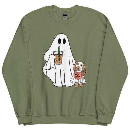 Halloween Trick or Treat Dog Lovers Unisex Sweatshirt