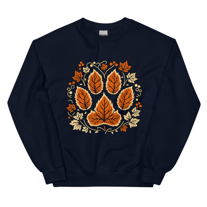 Fall Paw Print Thanksgiving Vibes Sweatshirt