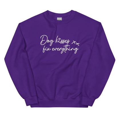 Dog Kisses Fix Everything Unisex Sweatshirt