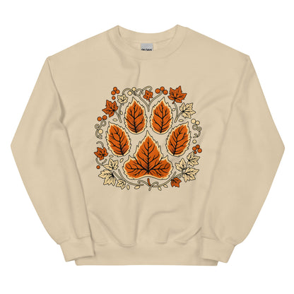 Fall Paw Print Thanksgiving Vibes Sweatshirt