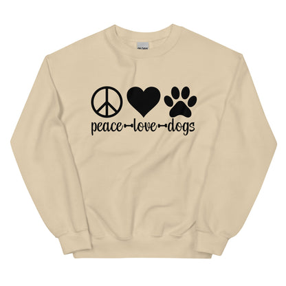 Peace Love Dogs Unisex Sweatshirt