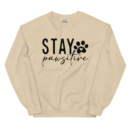 Stay Pawsitive Sweatshirt for Dog Lovers