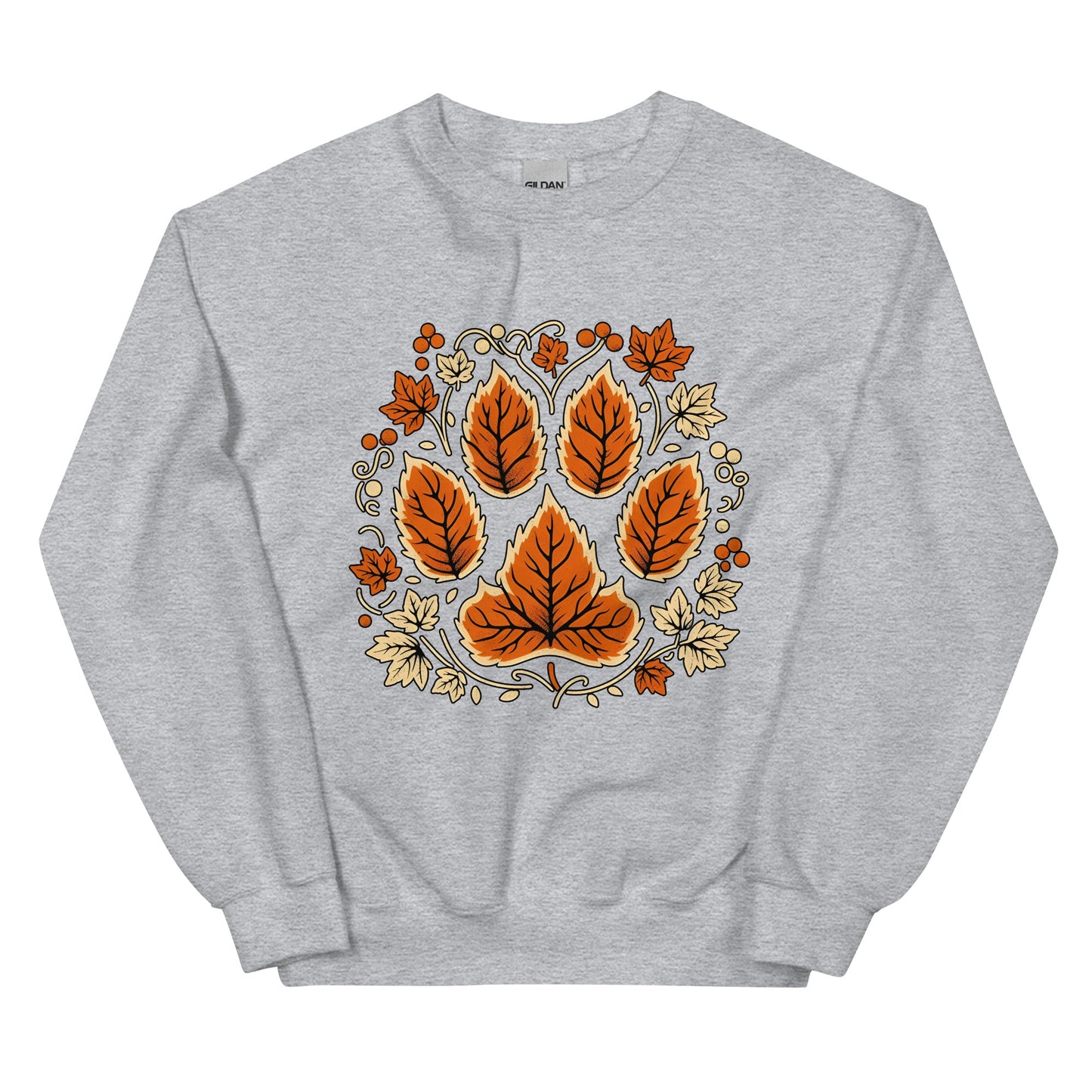 Fall Paw Print Thanksgiving Vibes Sweatshirt