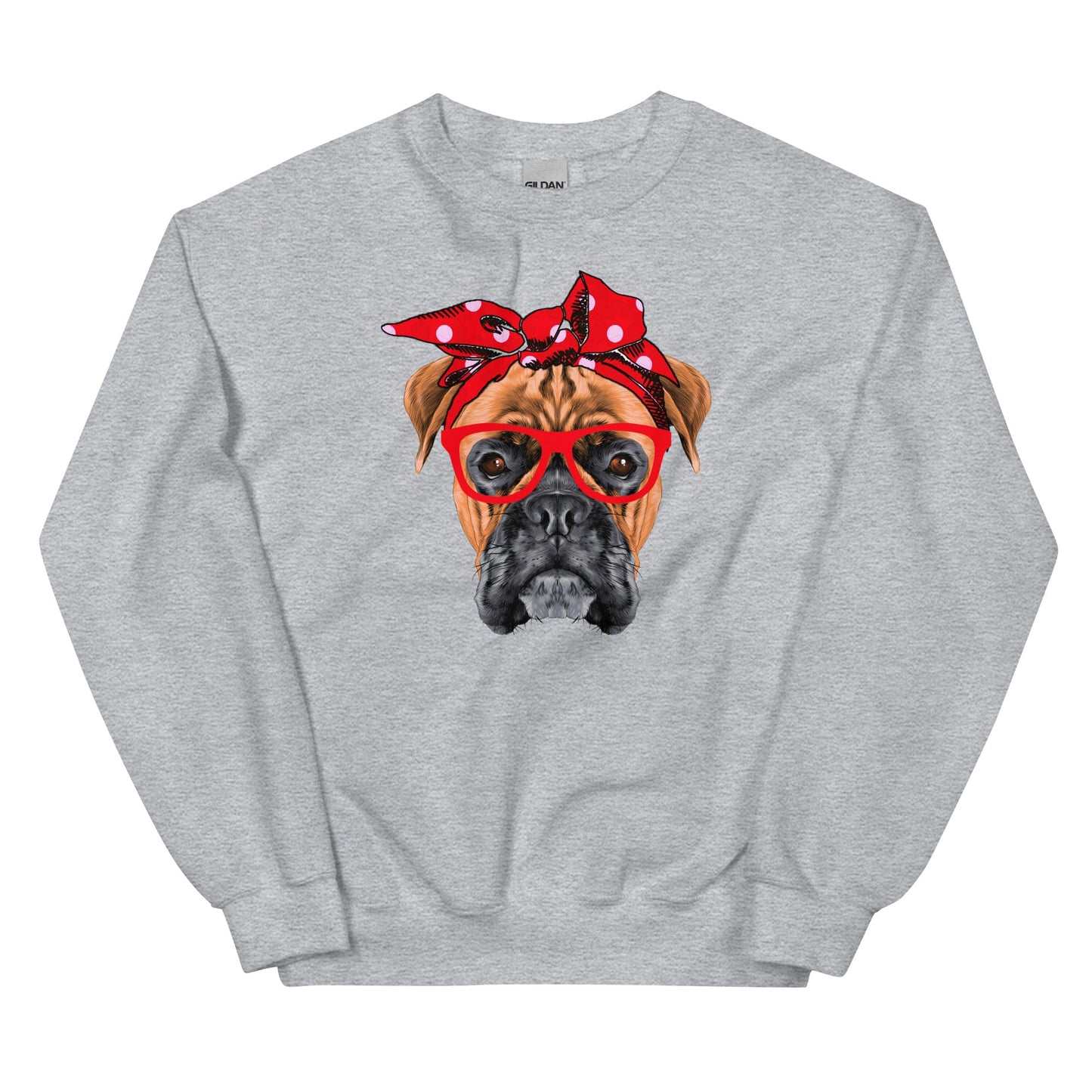 Boxer Mom Cute Face Unisex Sweatshirt