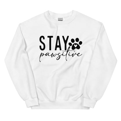Stay Pawsitive Sweatshirt for Dog Lovers