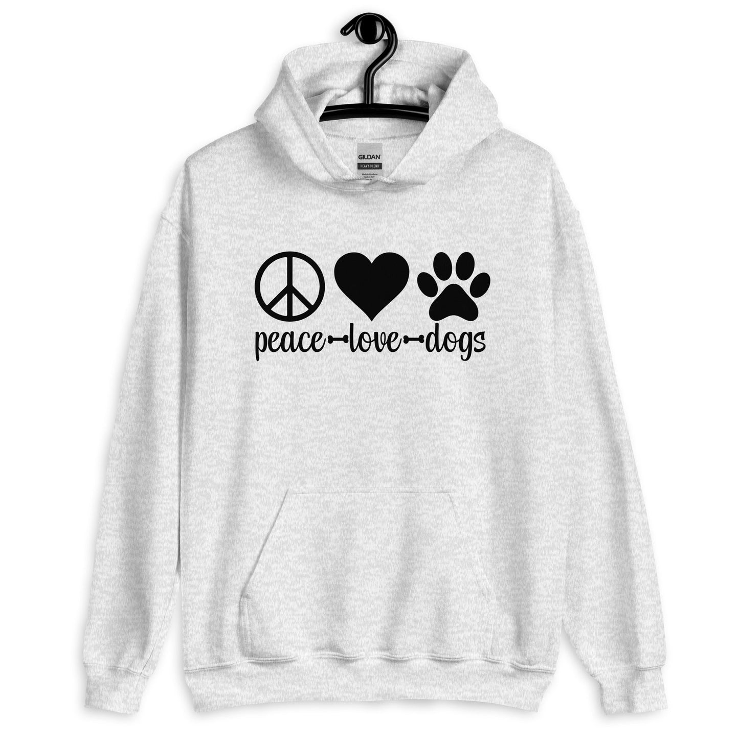 Peace Love Dogs Unisex Hoodie