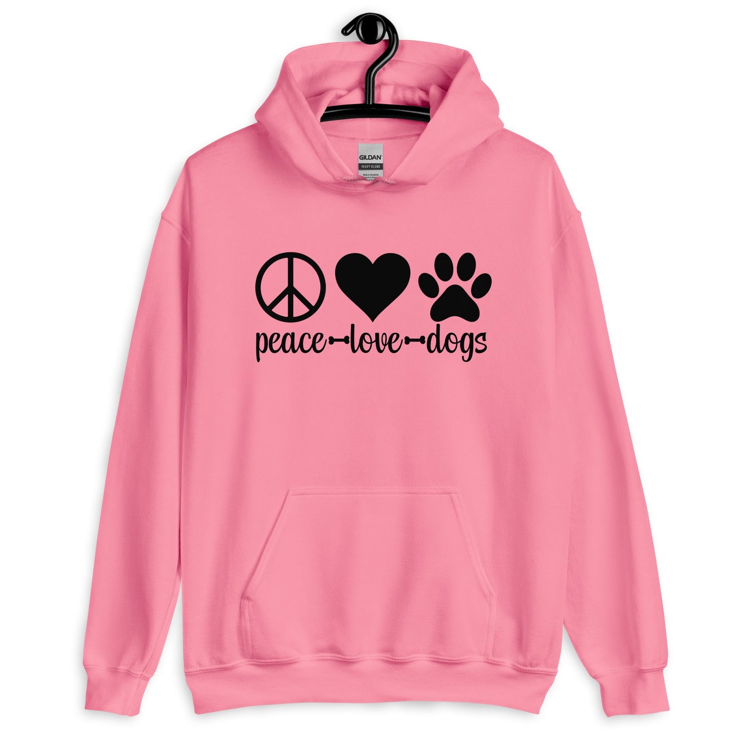 Peace Love Dogs Unisex Hoodie