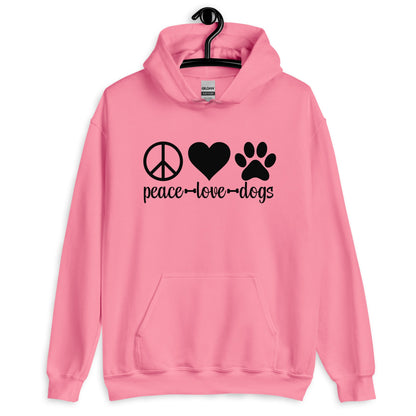 Peace Love Dogs Unisex Hoodie