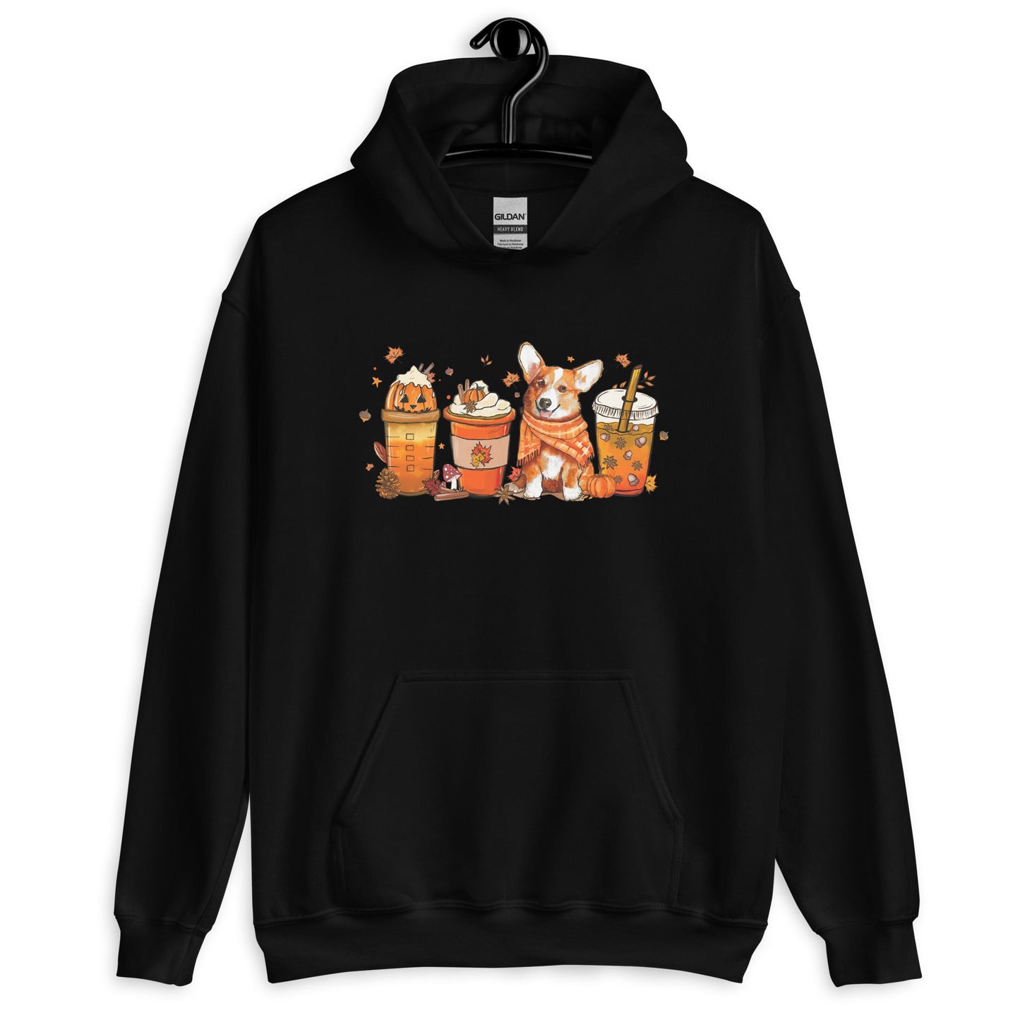 Corgi Fall Pumpkin Spice Vibes Hoodie