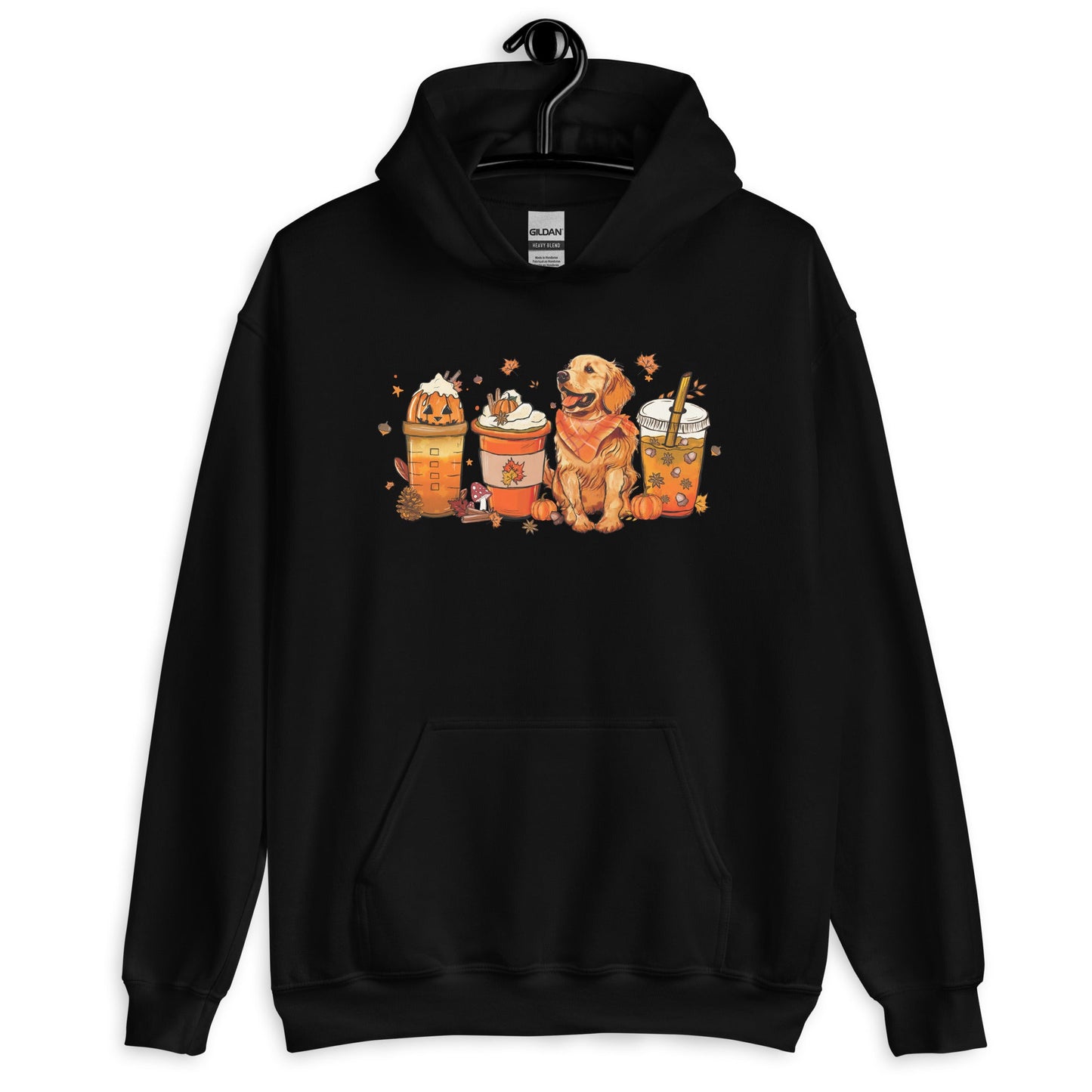 Golden Retriever Fall Pumpkin Spice Vibes Hoodie
