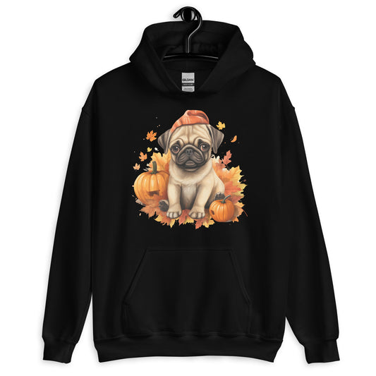 Pug Fall Season Vibes Hoodie