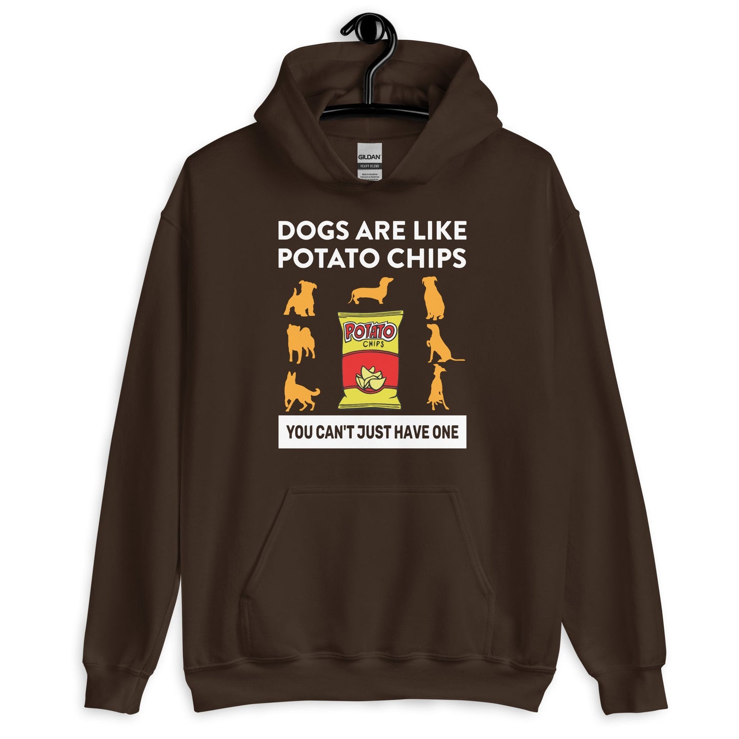 Dogs Are Like Potato Chips Dog Lovers Hoodie