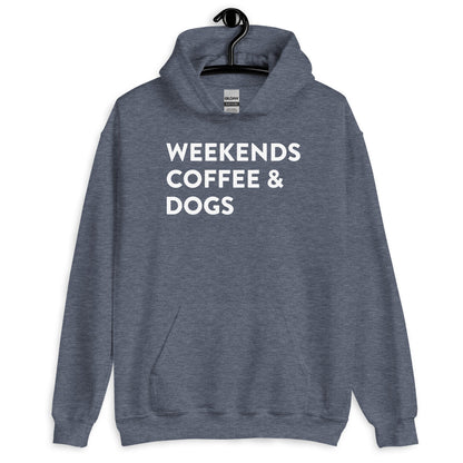 Weekends Coffee & Dogs Unisex Hoodie