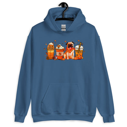 Pug Fall Pumpkin Spice Vibes Hoodie