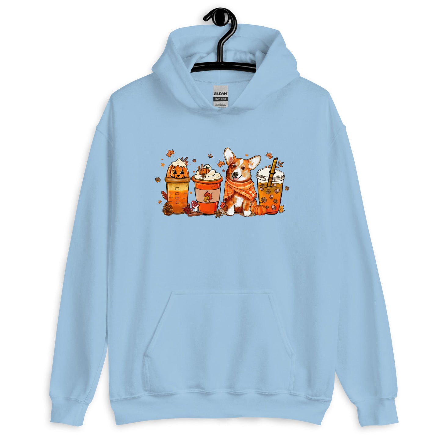 Corgi Fall Pumpkin Spice Vibes Hoodie