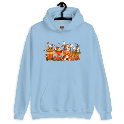 Corgi Fall Pumpkin Spice Vibes Hoodie