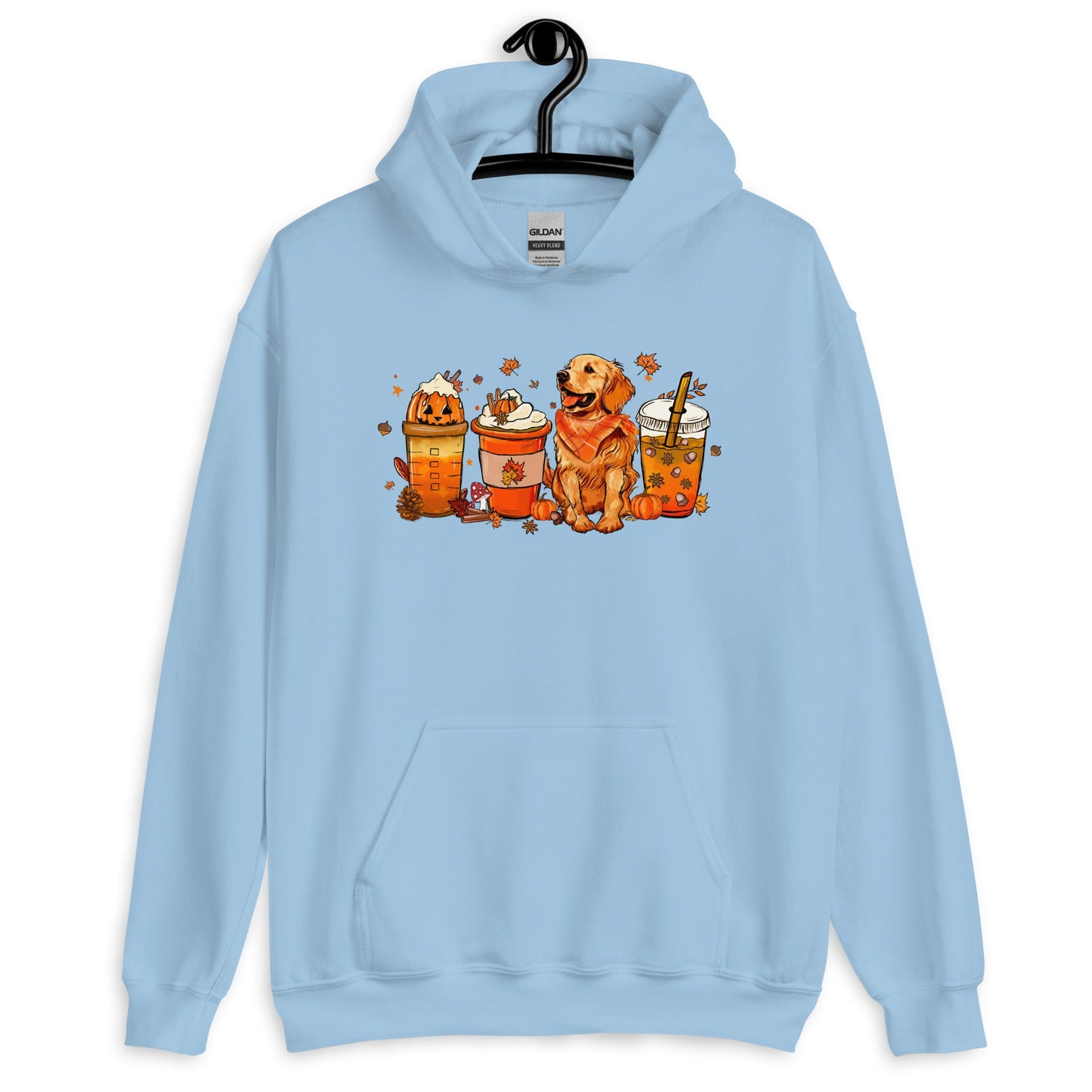 Golden Retriever Fall Pumpkin Spice Vibes Hoodie