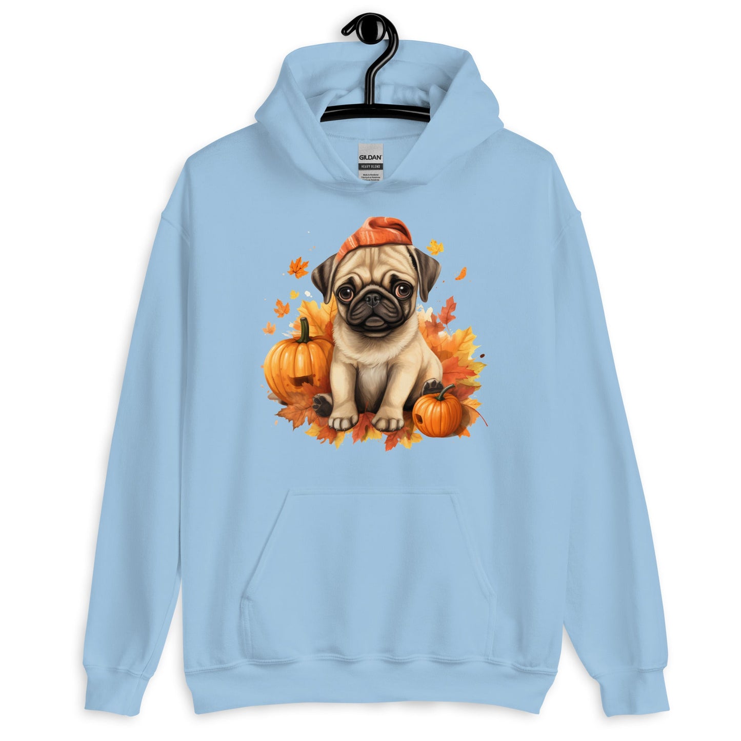 Pug Fall Season Vibes Hoodie