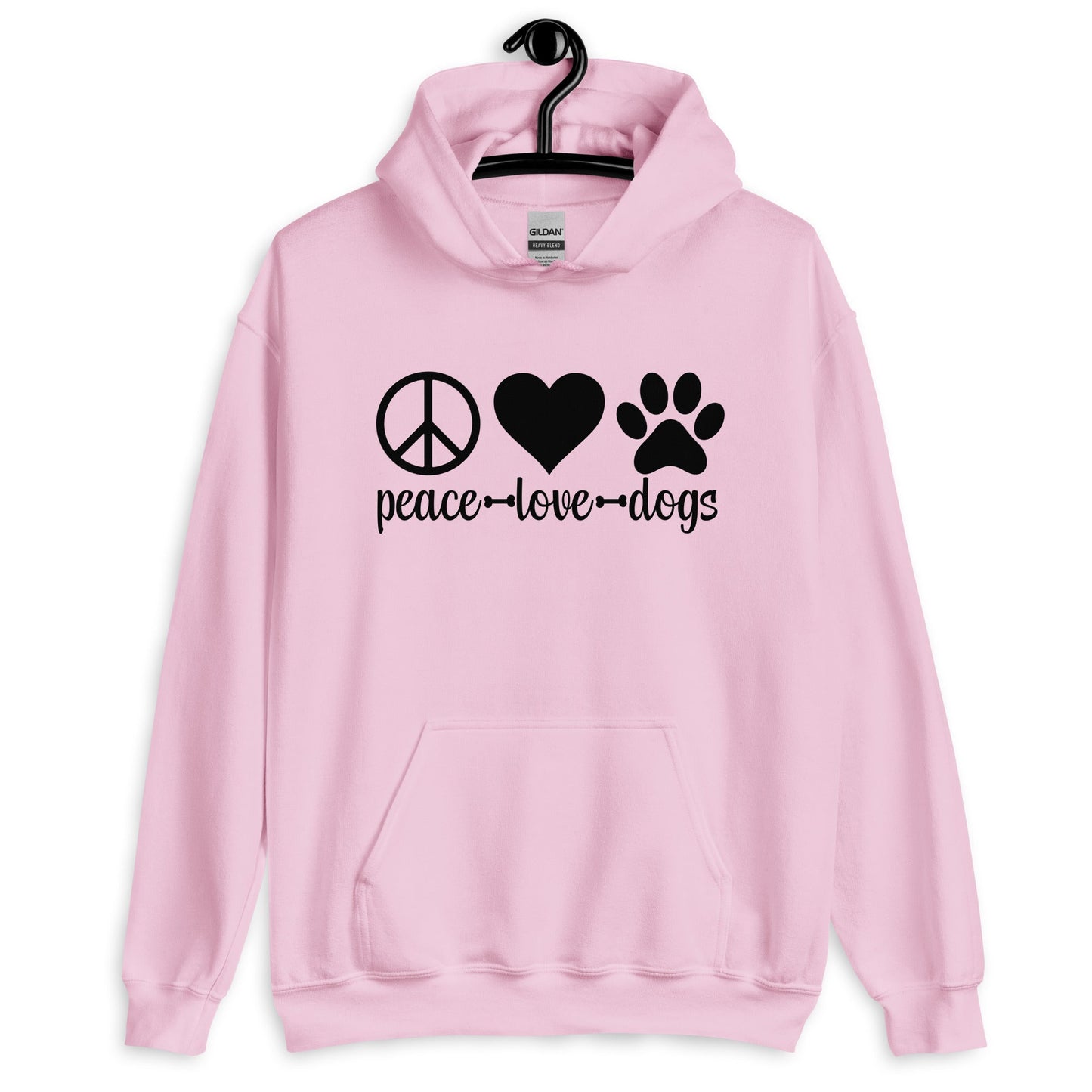 Peace Love Dogs Unisex Hoodie