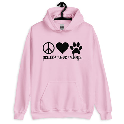 Peace Love Dogs Unisex Hoodie