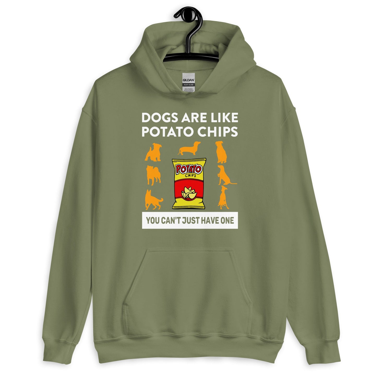 Dogs Are Like Potato Chips Dog Lovers Hoodie