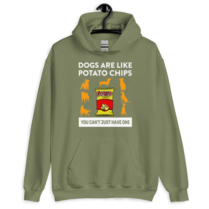 Dogs Are Like Potato Chips Dog Lovers Hoodie