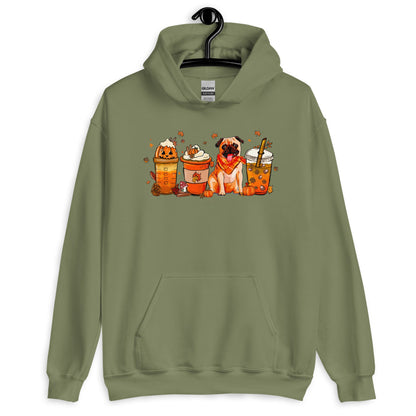 Pug Fall Pumpkin Spice Vibes Hoodie