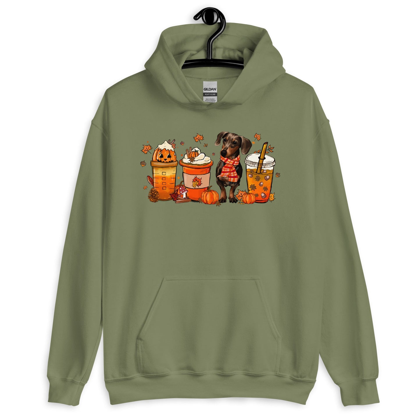 Dachshund Fall Pumpkin Spice Vibes Hoodie