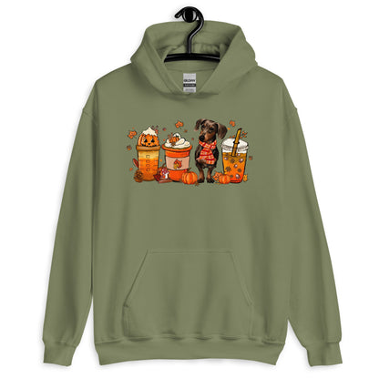 Dachshund Fall Pumpkin Spice Vibes Hoodie