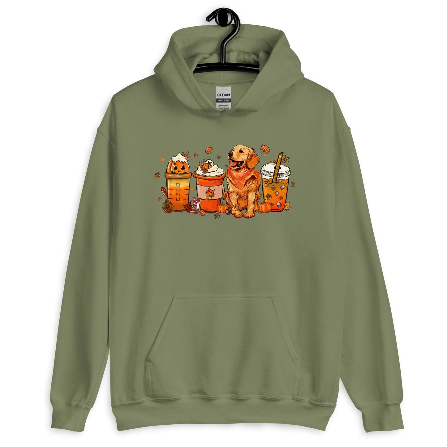 Golden Retriever Fall Pumpkin Spice Vibes Hoodie