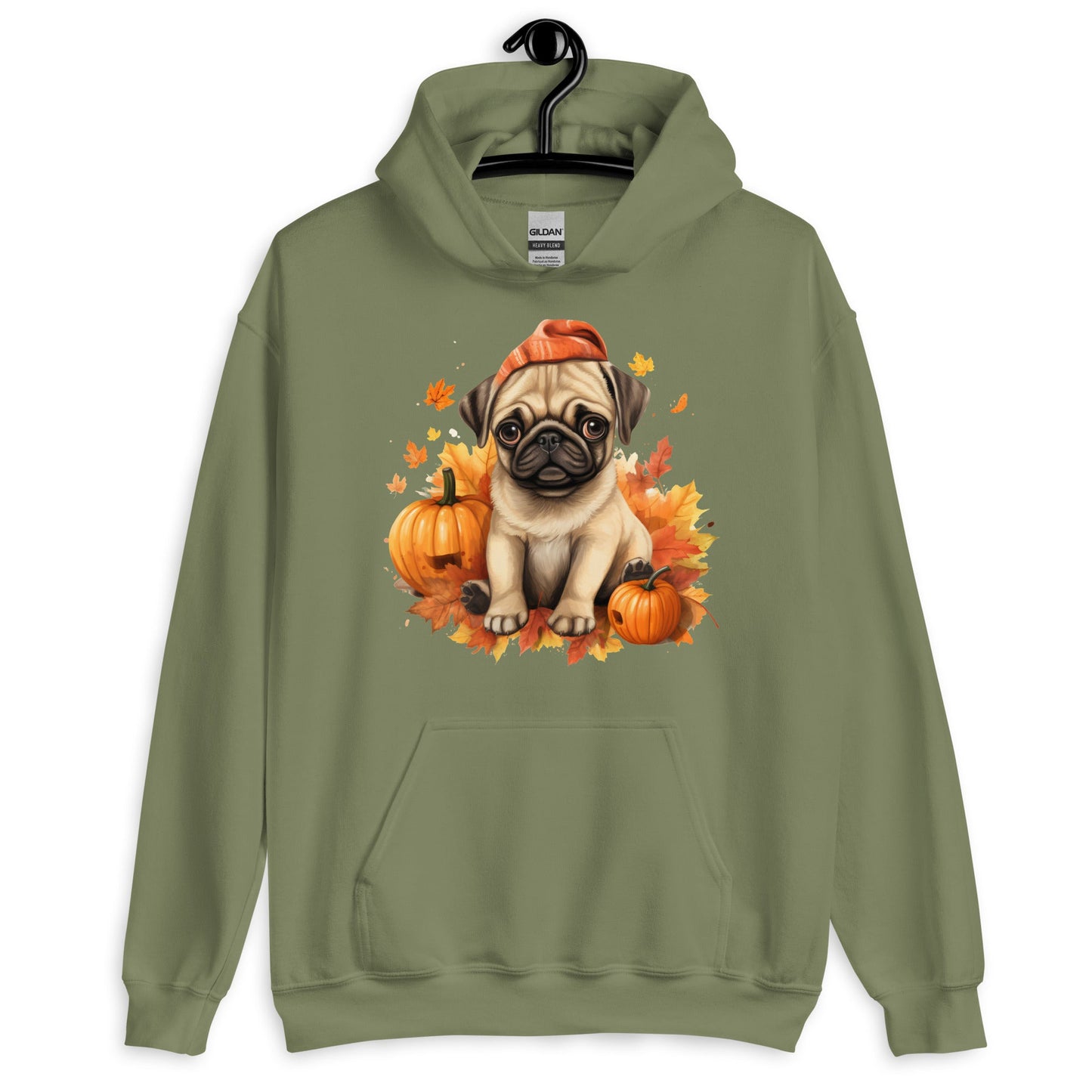 Pug Fall Season Vibes Hoodie